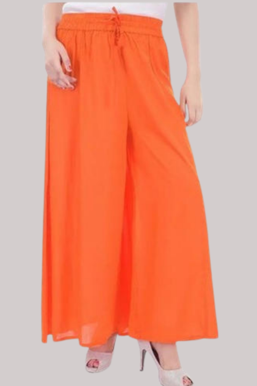 Buy Women's Loose Fit Palazzo Pants with Pocket Beige at Amazon.in